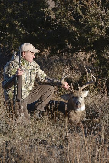 Jack shot this whitetail buck at roughly 300 yards with a .30-06 and long-range ammunition. Although his snap judgment on distance was short by more than 50 yards, it had little effect on the outcome.